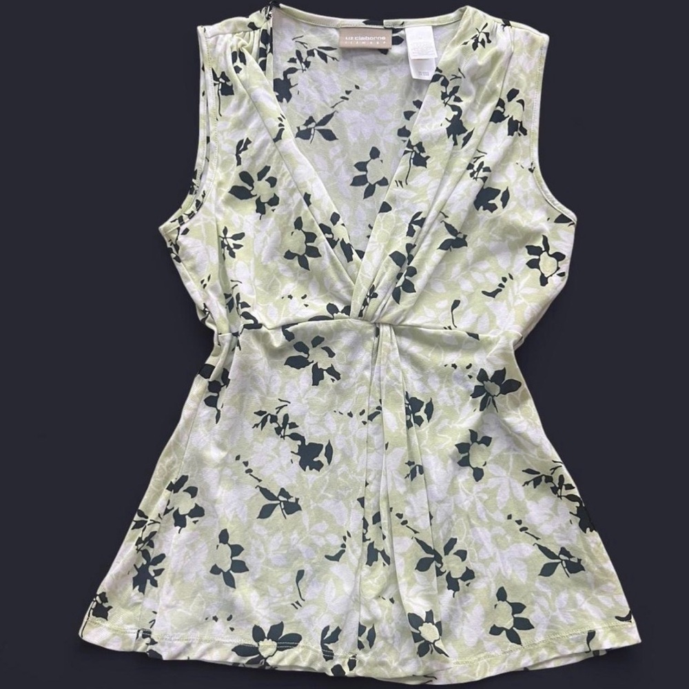 Y2K floral tank top